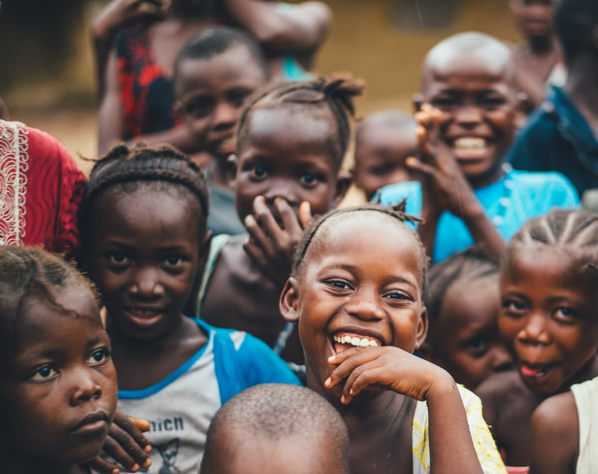 Children supported by an orphanage education programme